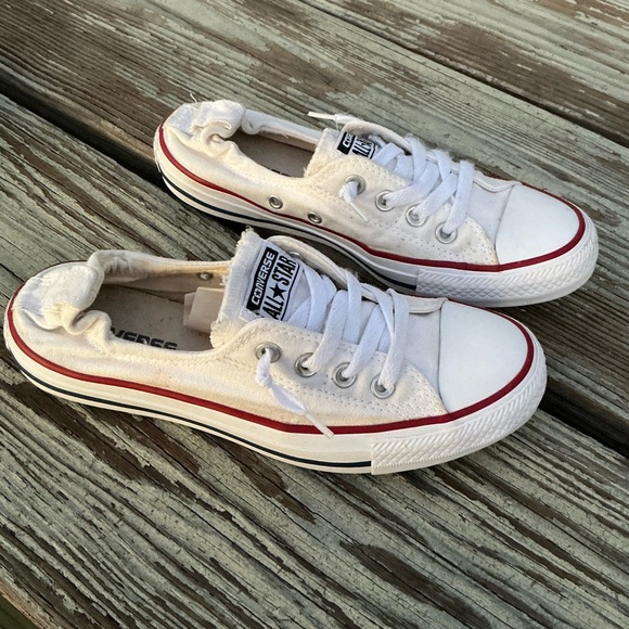 Converse Chuck Taylor Womens Shoreline Size 7.5 Sneaker Low White Slip On - Picture 1 of 10